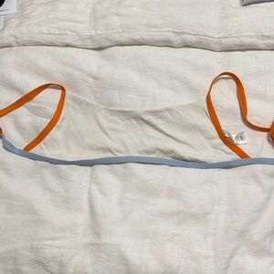 Orange and Blue Strappy swim Top